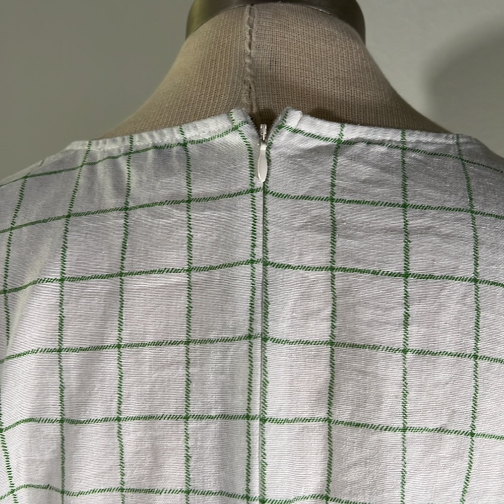 Noon River Plaid Blouse with Belt - Picture 5 of 7